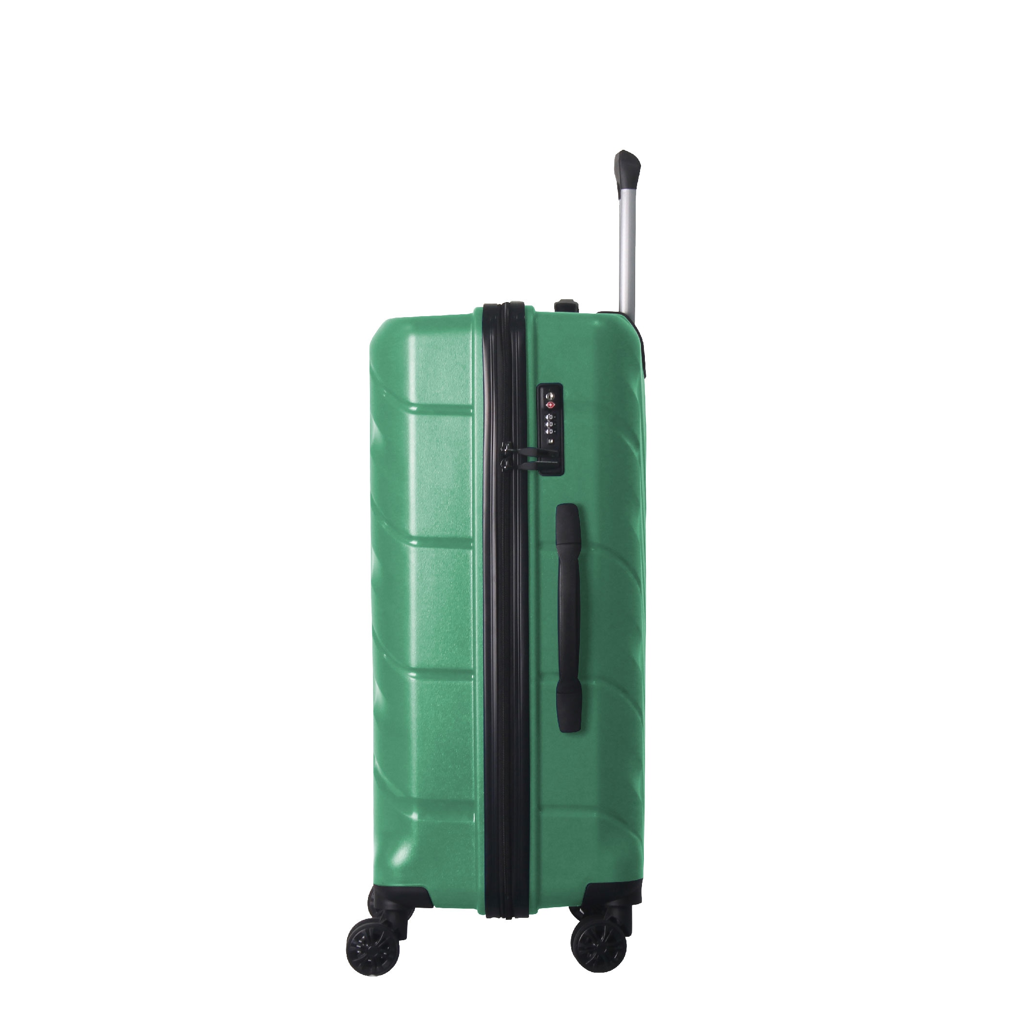 3-Piece Luggage Sets (20", 24", 28"), Suitcase With Wheels, Hardside Suitcase With Four Spinner Wheels And Scratch-Resistant Surface, Green_voghion.com